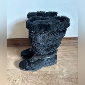 Tecnica Fur and Cowhide snow/winter Boots